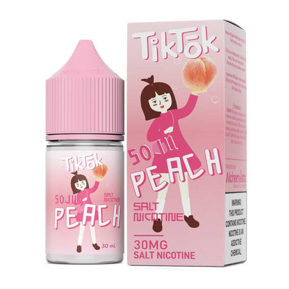 น้ำยา SaltNic - TikTok-น้ำยาบุหรี่ไฟฟ้า-TikTok E-Liquid-Soju Peach-30mg-Vape Haus