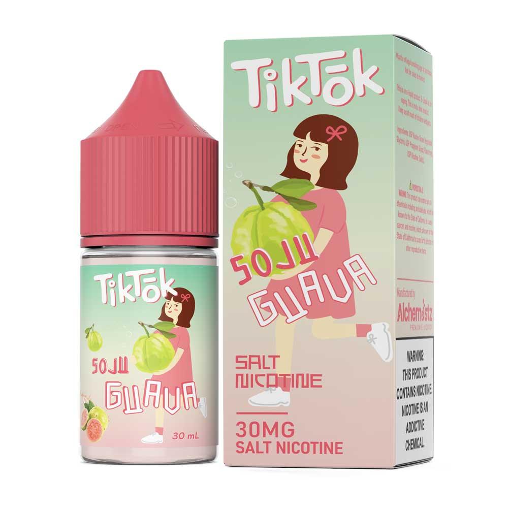 น้ำยา SaltNic - TikTok-น้ำยาบุหรี่ไฟฟ้า-TikTok E-Liquid-Soju Guava-30mg-Vape Haus