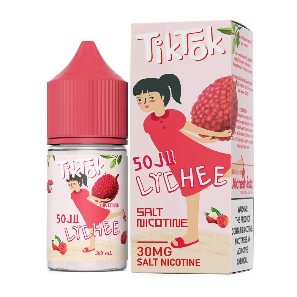 น้ำยา SaltNic - TikTok-น้ำยาบุหรี่ไฟฟ้า-TikTok E-Liquid-Soju Lychee-30mg-Vape Haus
